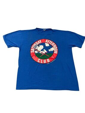 Vintage 80s Snoopy Saturday Afternoon Club T-Shirt